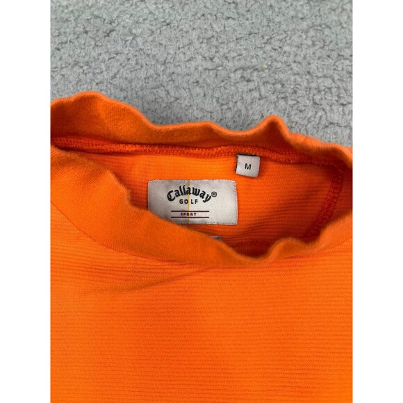 Callaway Golf drysport mock neck short sleeve top sz medium Orange Tn. Vols UTK - Picture 2 of 7